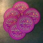 New Orleans Water Meter Coasters MARDI GRAS colors (set of 6)